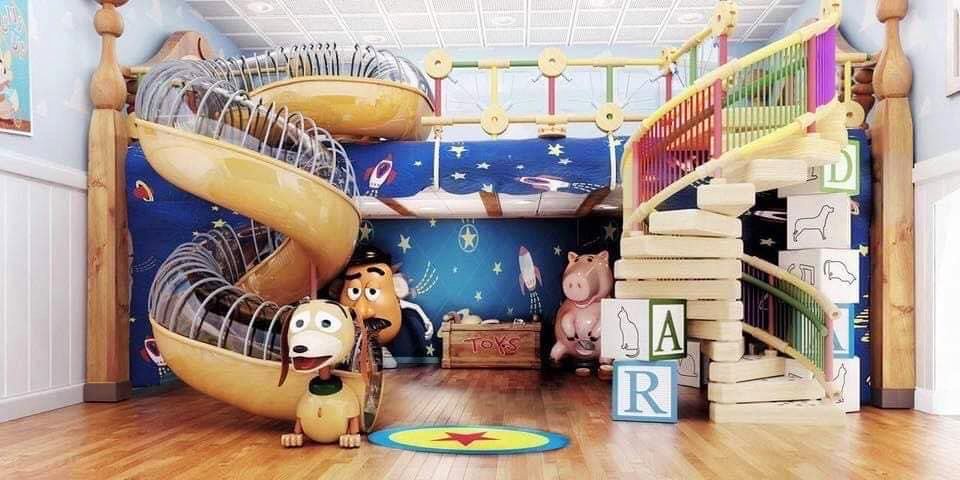disney character inspired room