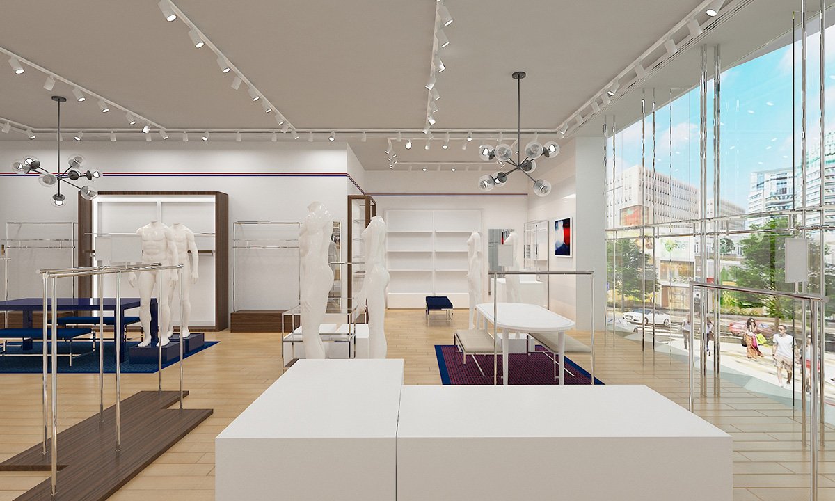 thiết kế nội thất tommy hilfiger