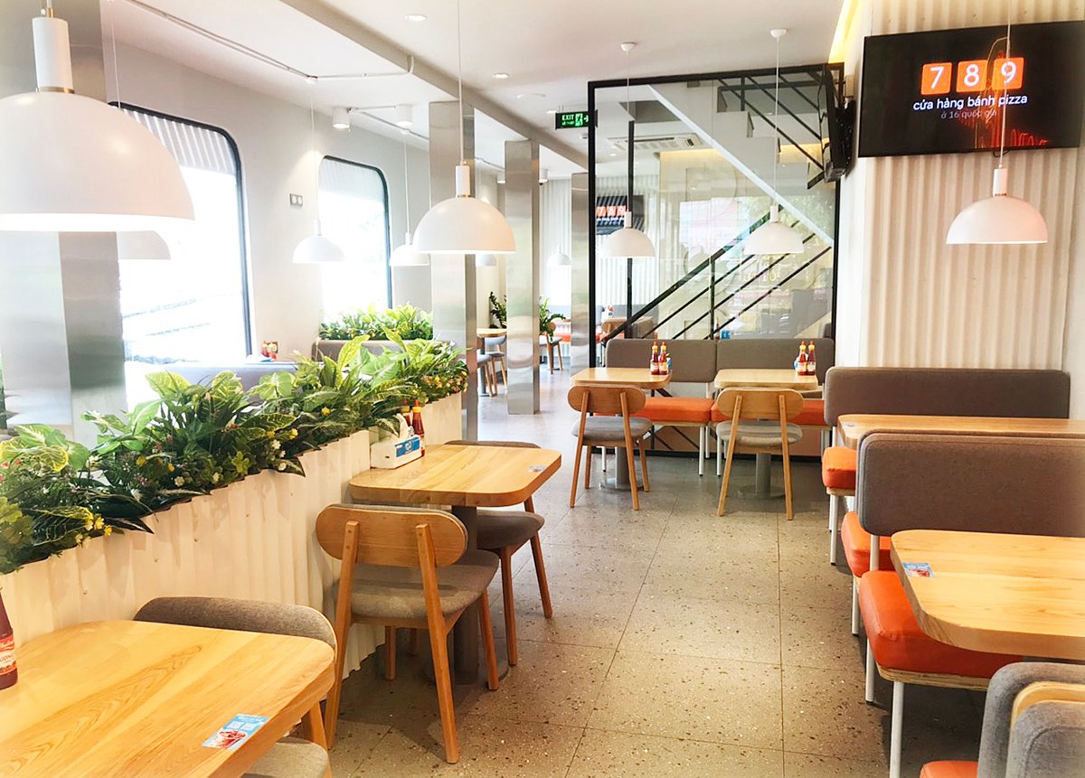 nội thất nhà hàng dodo pizza