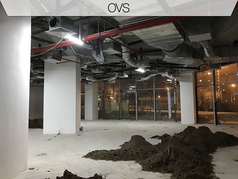 mặt bằng cửa hàng OVS Hà Nội